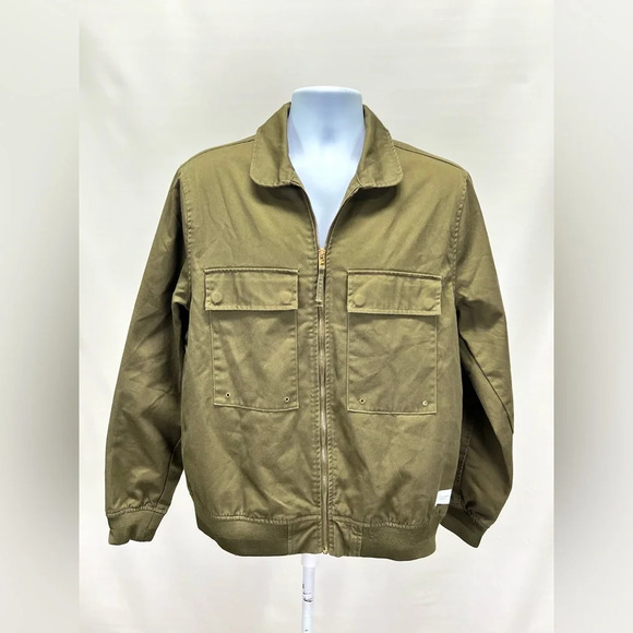FIVE-FOUR Men’s Olive green full zip jacket size L - Picture 5 of 16